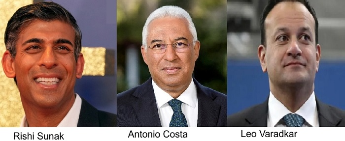 Three European PMs of Indian Origin